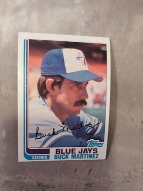 5/$15 Buck Martinez 1982 Topps #314 Toronto Blue Jays Signed Card